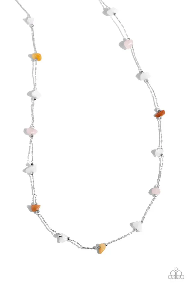 Necklaces Paparazzi Jewelry Paparazzi Necklace Narrow Novelty White Necklaces Paparazzi Jewelry Paparazzi Necklace Narrow Novelty White