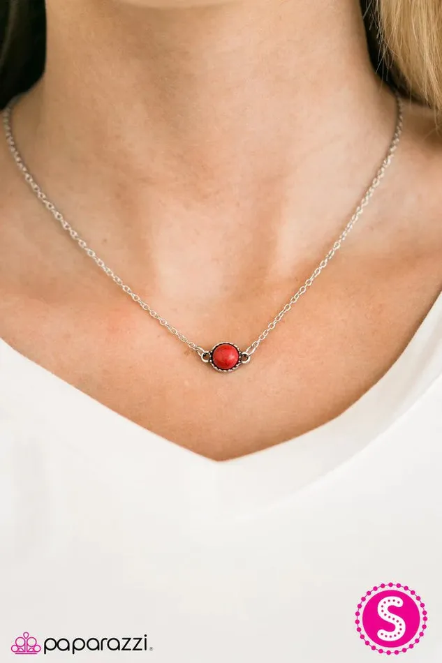 Necklaces Paparazzi Jewelry Paparazzi Necklace Natures Song Red