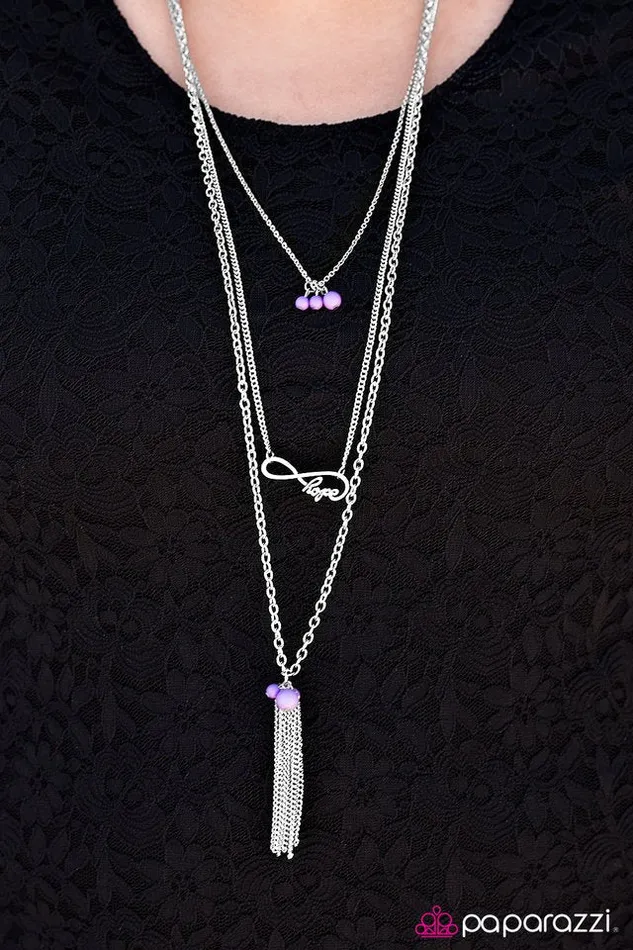 Necklaces Paparazzi Jewelry Paparazzi Necklace Never Lose Hope Purple
