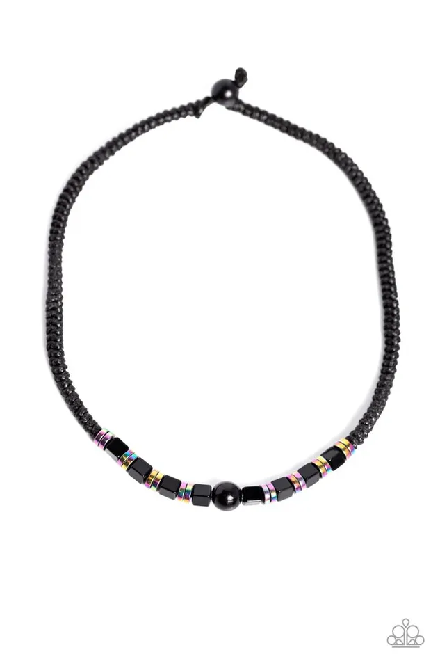 Necklaces Paparazzi Jewelry Paparazzi Necklace Oil Spill Orbit Black
