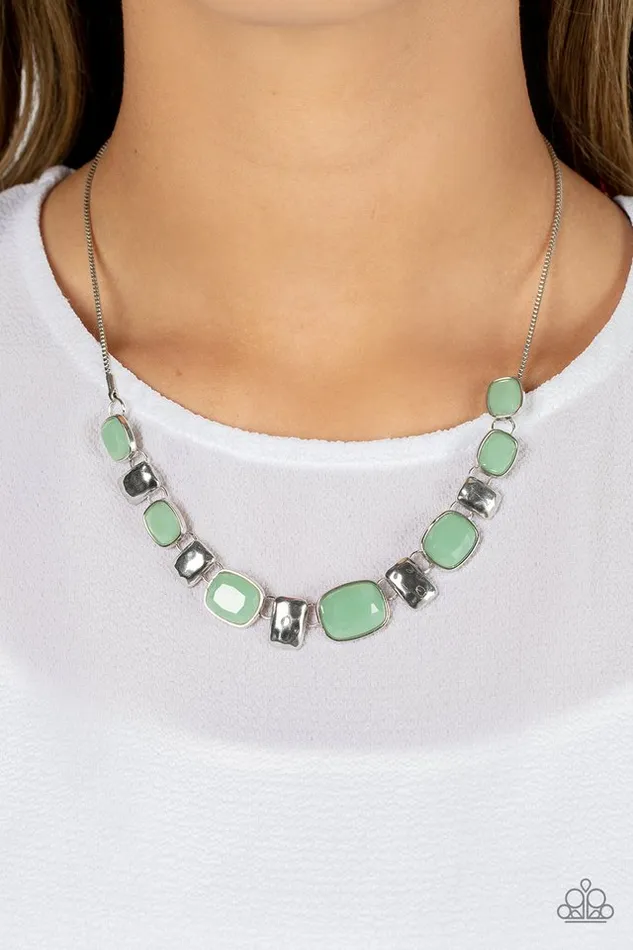 Necklaces Paparazzi Jewelry Paparazzi Necklace Polished Parade Green