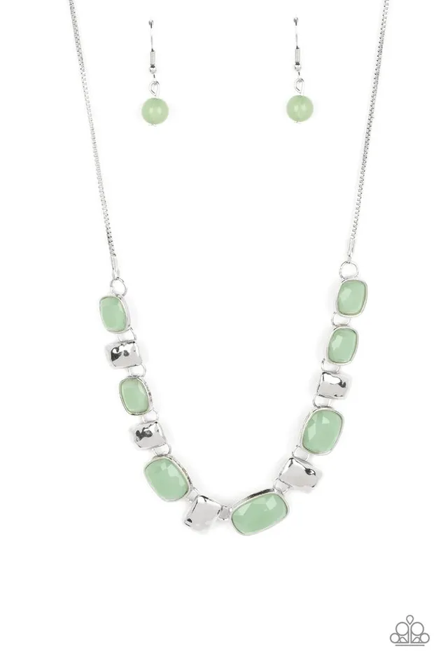 Necklaces Paparazzi Jewelry Paparazzi Necklace Polished Parade Green