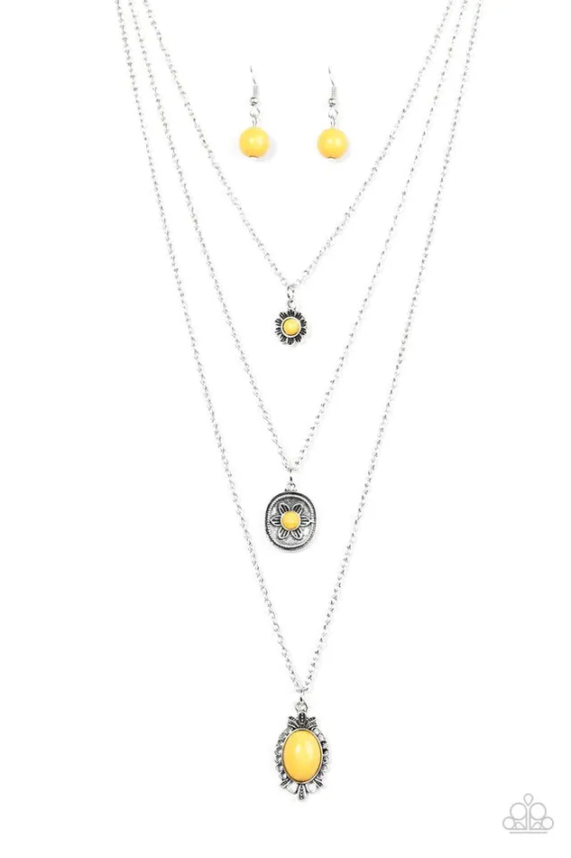 Necklaces Paparazzi Jewelry Paparazzi Necklace Southern Solstice Yellow