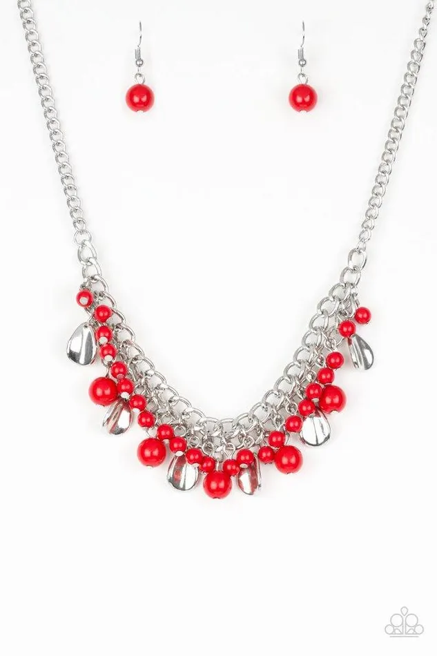 Necklaces Paparazzi Jewelry Paparazzi Necklace Summer Showdown Red