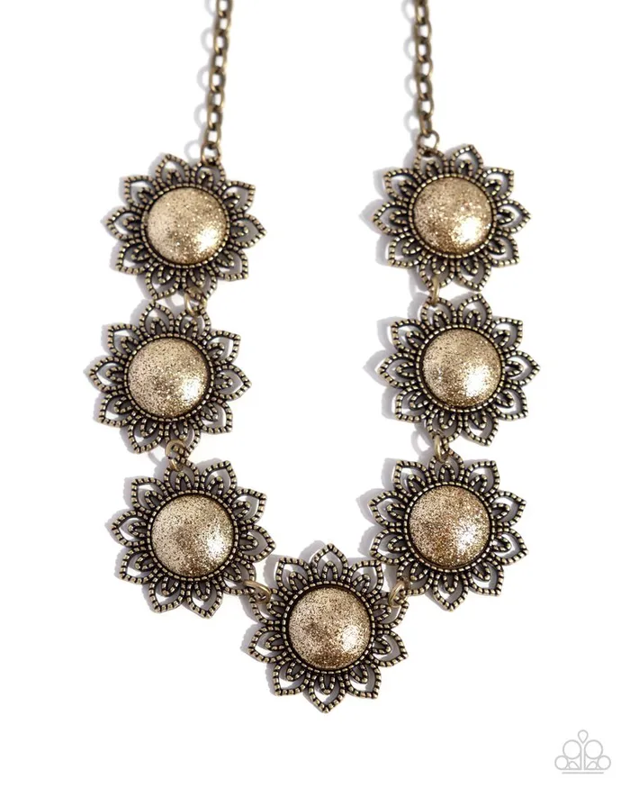 Necklaces Paparazzi Jewelry Paparazzi Necklace The GLITTER Takes It All Brass Necklaces Paparazzi Jewelry Paparazzi Necklace The GLITTER Takes It All Brass