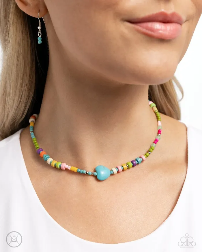 Necklaces Paparazzi Jewelry Paparazzi Necklace Y2K Energy Blue