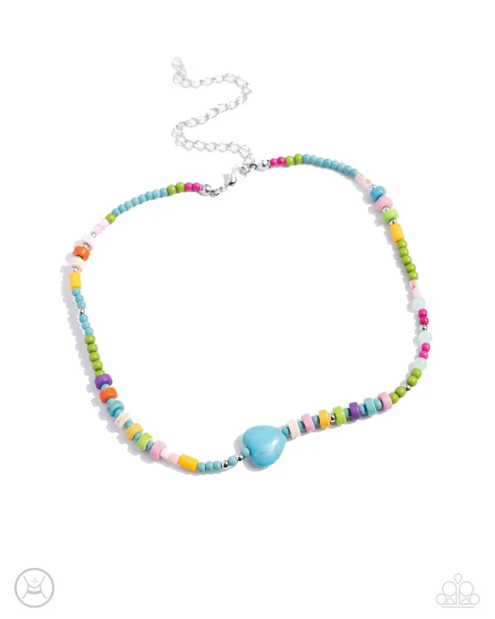 Necklaces Paparazzi Jewelry Paparazzi Necklace Y2K Energy Blue Necklaces Paparazzi Jewelry Paparazzi Necklace Y2K Energy Blue