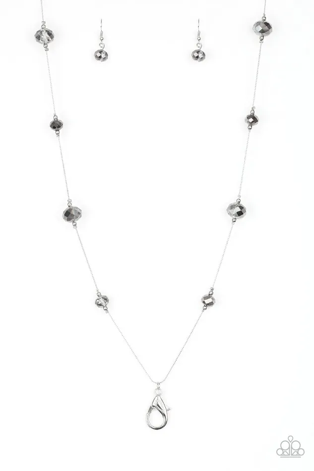 Necklaces Paparazzi Necklace Champagne On The Rocks Silver Paparazzi Jewelry
