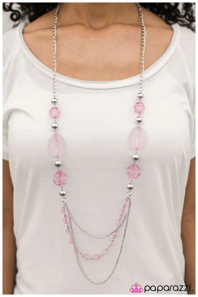 Necklaces Paparazzi Necklace Keep Dreamin Pink Paparazzi Jewelry