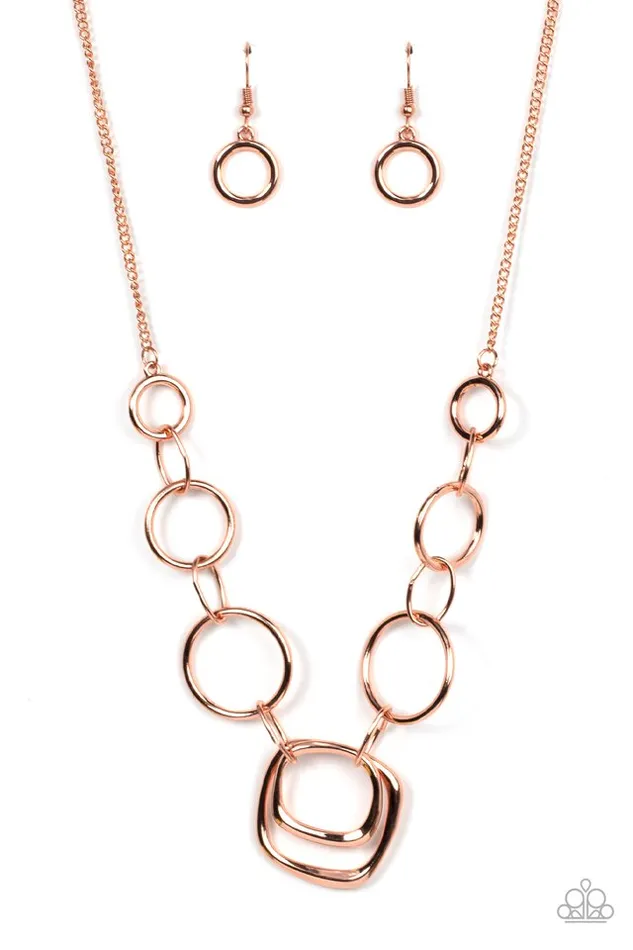 Necklaces Paparazzi Necklace Linked Up Luminosity Copper Paparazzi Jewelry Necklaces Paparazzi Necklace Linked Up Luminosity Copper Paparazzi Jewelry