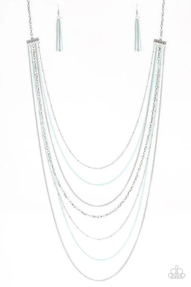 Necklaces Paparazzi Necklace Radical Rainbows Blue Paparazzi Jewelry
