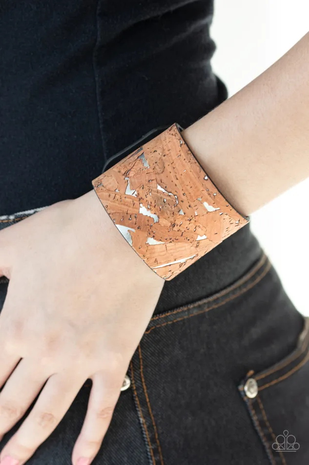 Paparazzi Bracelet Cork Congo Silver Paparazzi Jewelry Bracelets