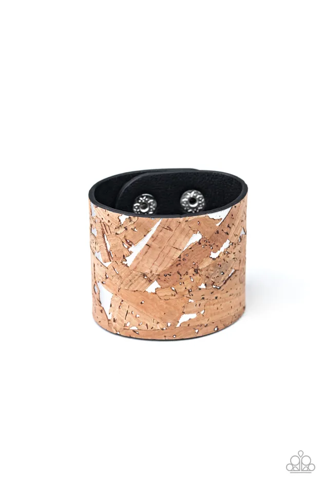 Paparazzi Bracelet Cork Congo Silver Paparazzi Jewelry Bracelets Paparazzi Bracelet Cork Congo Silver Paparazzi Jewelry Bracelets