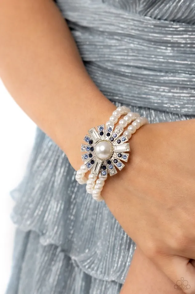 Paparazzi Bracelet Gifted Gatsby Blue Paparazzi Jewelry Bracelets