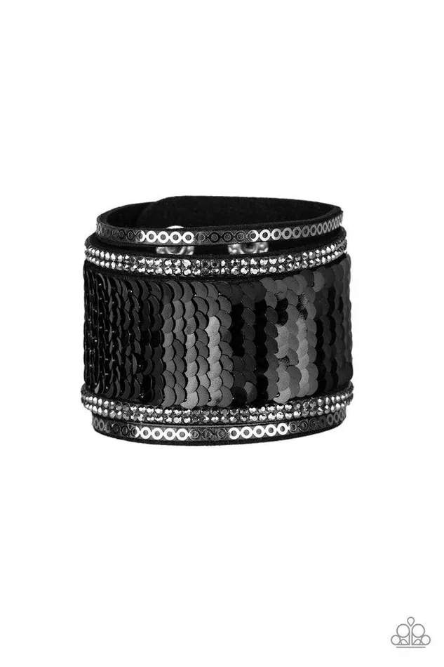 Paparazzi Bracelet Heads Or MERMAID Tails Black Paparazzi Jewelry Bracelets