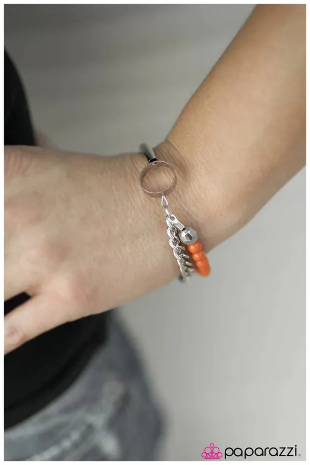 Paparazzi Bracelet Wined and Dined Orange Paparazzi Jewelry Bracelets
