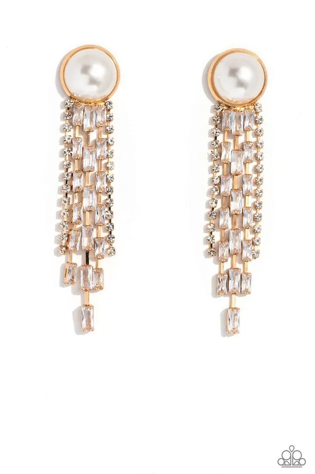 Paparazzi Earring Genuinely Gatsby Gold Paparazzi Jewelry Earrings Paparazzi Earring Genuinely Gatsby Gold Paparazzi Jewelry Earrings