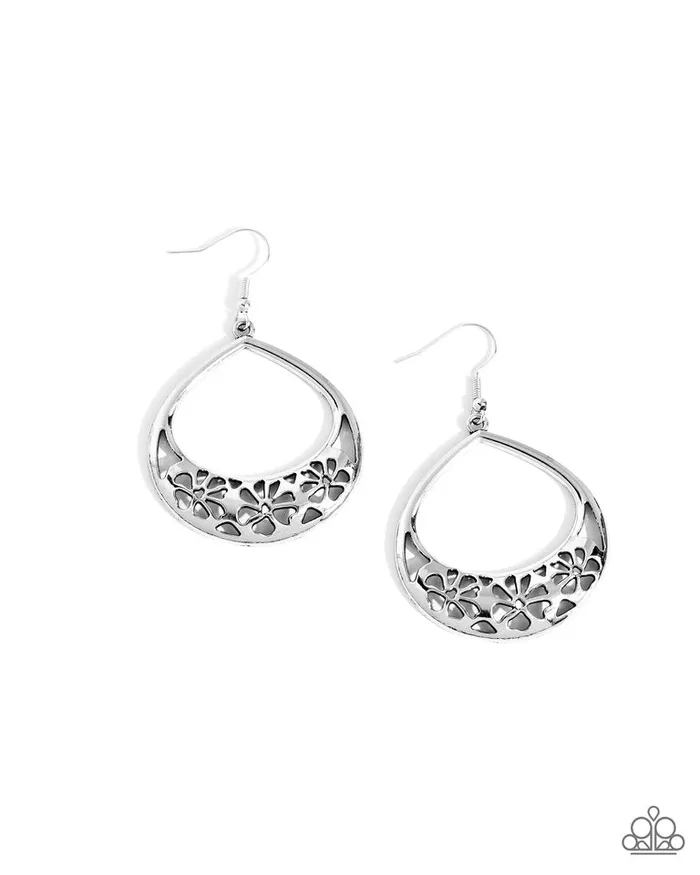 Paparazzi Earring Island Ambrosia Silver Paparazzi Jewelry Earrings Paparazzi Earring Island Ambrosia Silver Paparazzi Jewelry Earrings