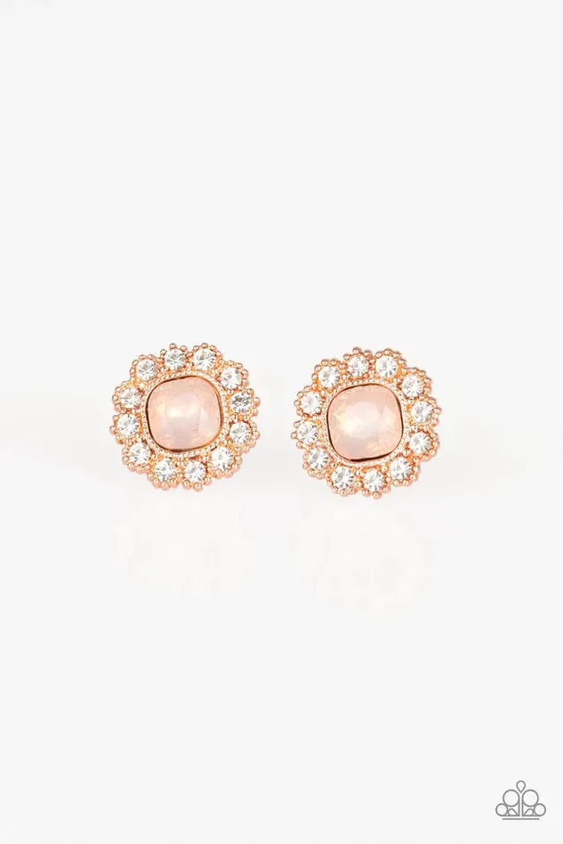 Paparazzi Earring Little Lady Copper Paparazzi Jewelry Earrings