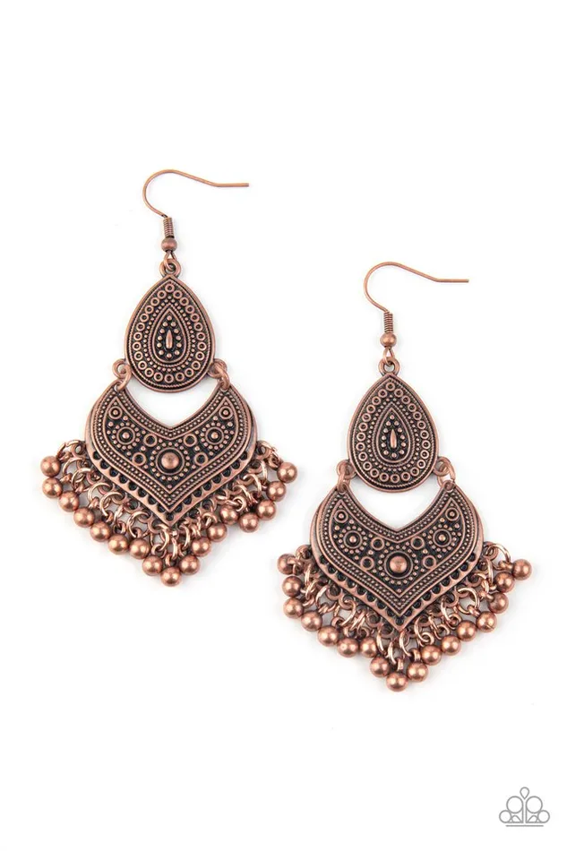 Paparazzi Earring Music To My Ears Copper Paparazzi Jewelry Earrings Paparazzi Earring Music To My Ears Copper Paparazzi Jewelry Earrings