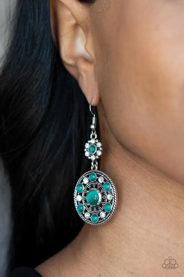Paparazzi Earring Party at My PALACE Green Paparazzi Jewelry Earrings