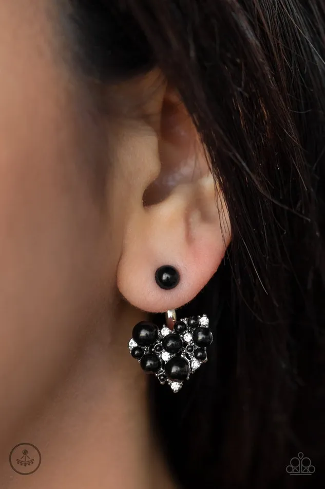 Paparazzi Earring StarStudded Success Black Paparazzi Jewelry Earrings