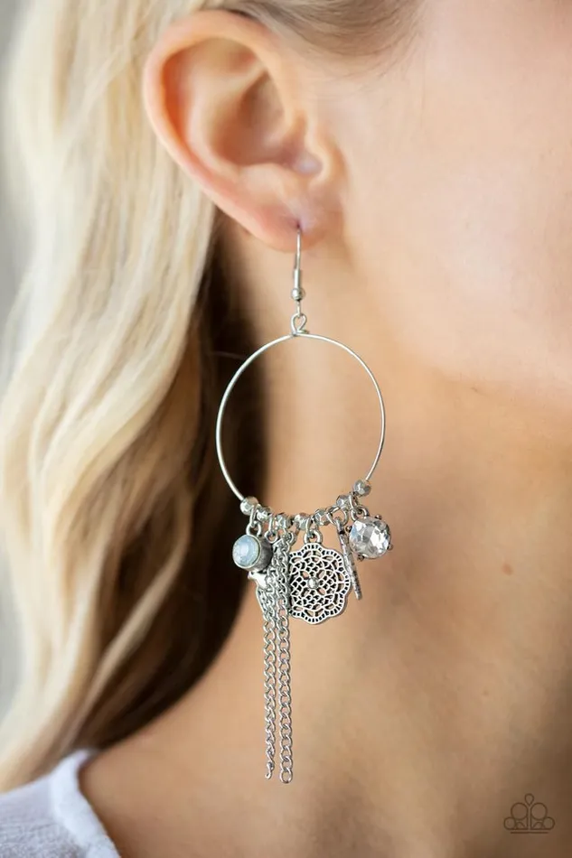 Paparazzi Earring TWEET Dreams White Paparazzi Jewelry Earrings