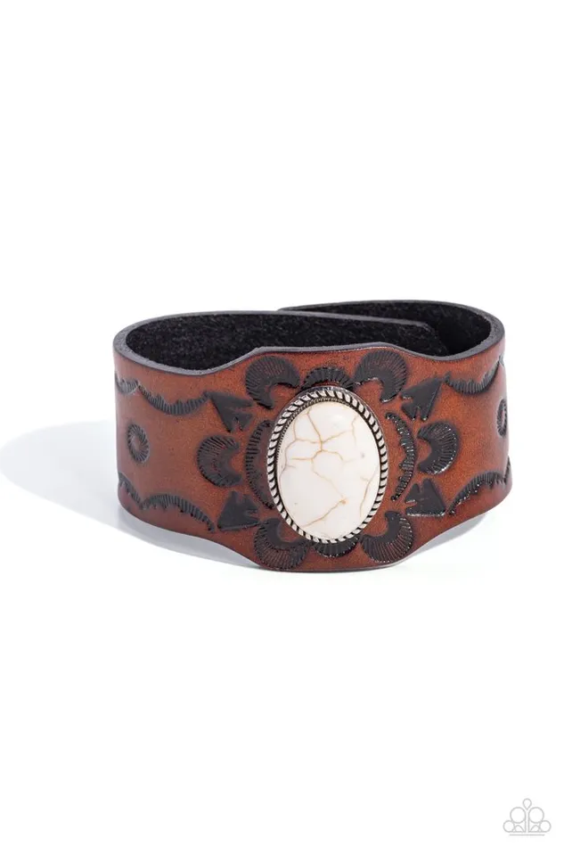Paparazzi Jewelry Bracelets Paparazzi Bracelet Badlands Rover White Paparazzi Jewelry Bracelets Paparazzi Bracelet Badlands Rover White