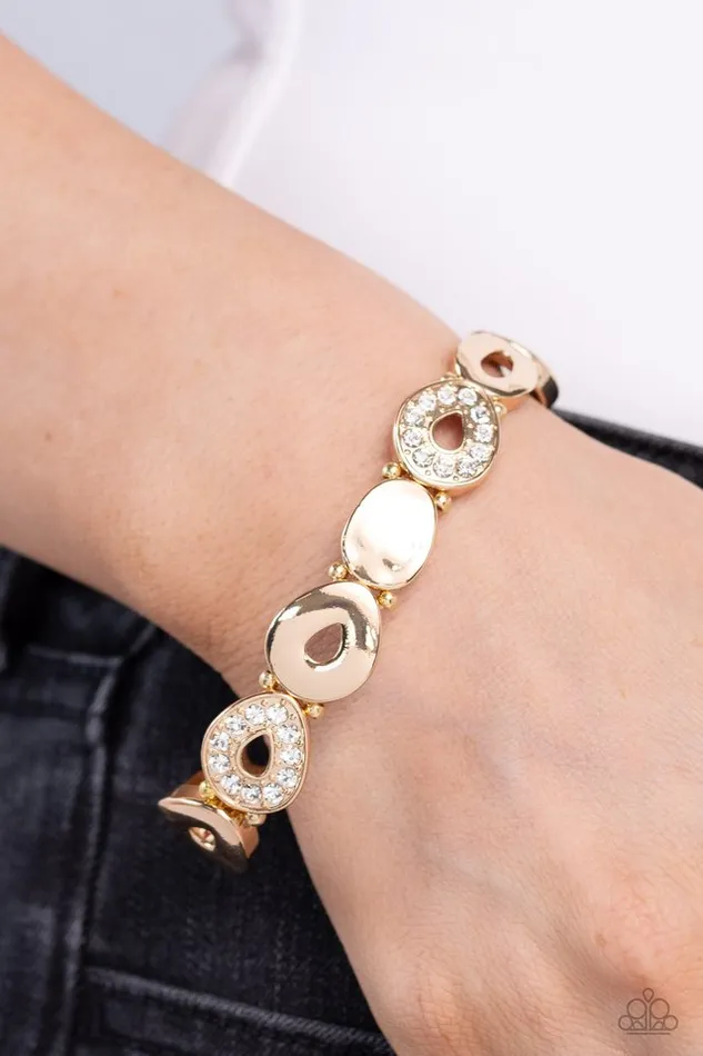 Paparazzi Jewelry Bracelets Paparazzi Bracelet Calibrated Class Gold
