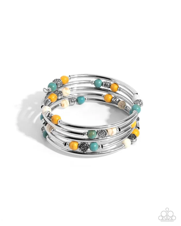 Paparazzi Jewelry Bracelets Paparazzi Bracelet Classic Cowboy Yellow Paparazzi Jewelry Bracelets Paparazzi Bracelet Classic Cowboy Yellow