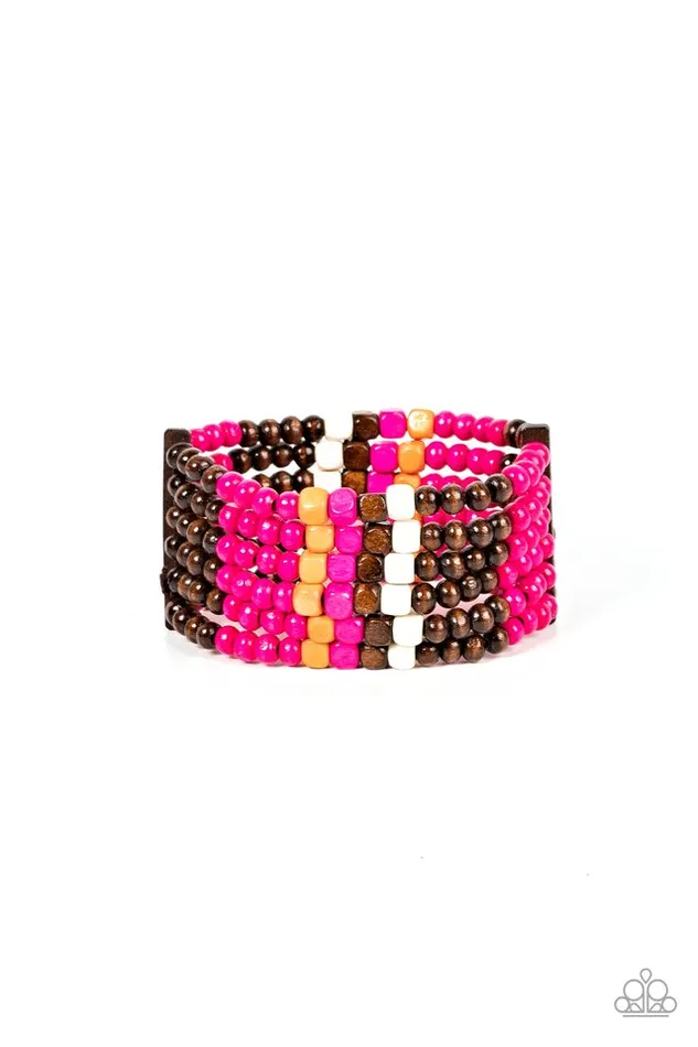 Paparazzi Jewelry Bracelets Paparazzi Bracelet Dive into Maldives Pink Paparazzi Jewelry Bracelets Paparazzi Bracelet Dive into Maldives Pink