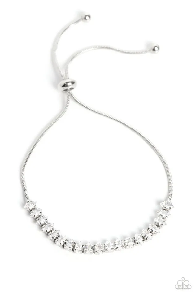 Paparazzi Jewelry Bracelets Paparazzi Bracelet Dynamic Diamonds White Paparazzi Jewelry Bracelets Paparazzi Bracelet Dynamic Diamonds White