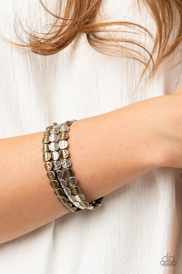 Paparazzi Jewelry Bracelets Paparazzi Bracelet Hammered Heirloom Multi
