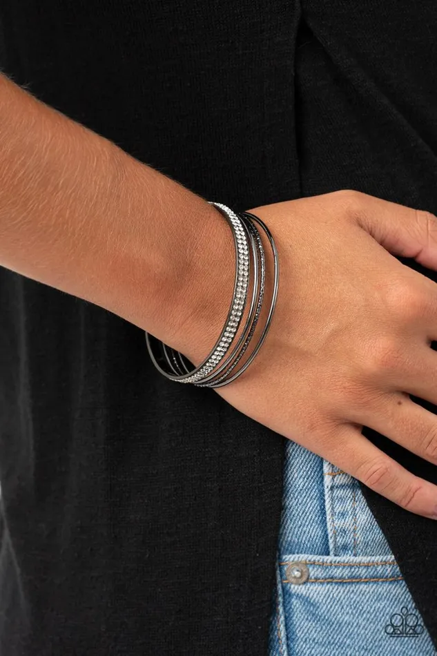 Paparazzi Jewelry Bracelets Paparazzi Bracelet Heap It On Black