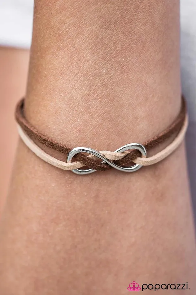 Paparazzi Jewelry Bracelets Paparazzi Bracelet Infinity and Beyond Brown