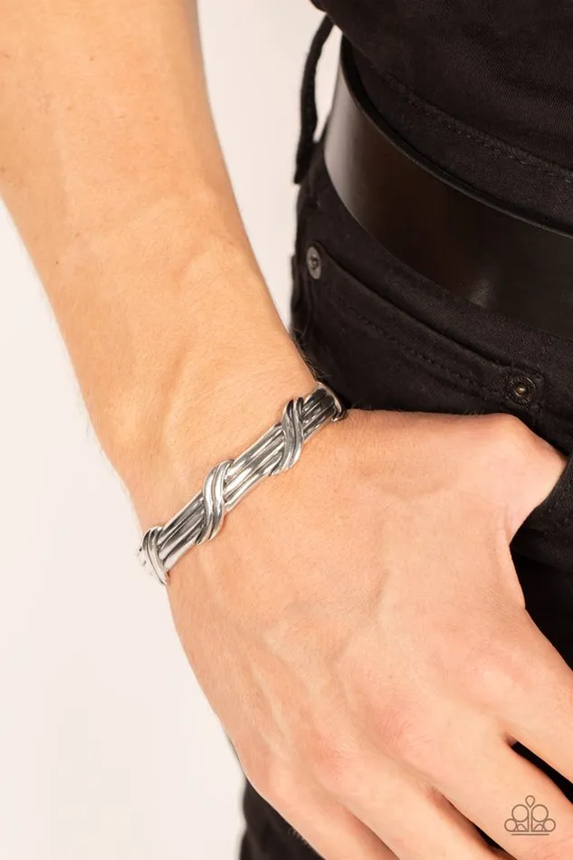 Paparazzi Jewelry Bracelets Paparazzi Bracelet Last Man Standing Silver