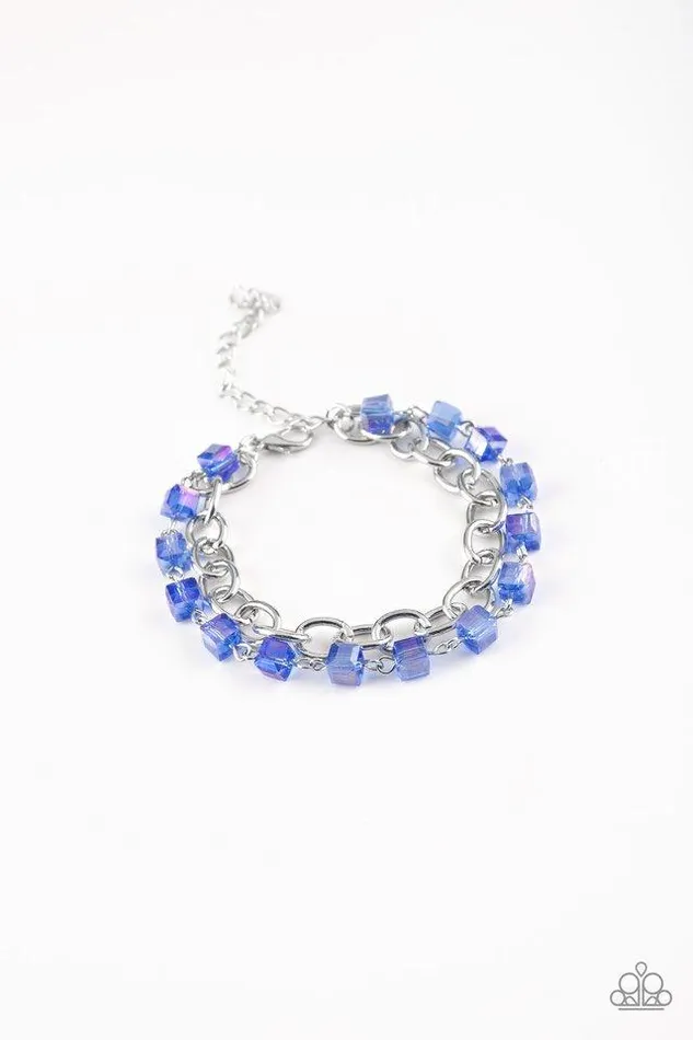 Paparazzi Jewelry Bracelets Paparazzi Bracelet Life Of The Block Party Blue