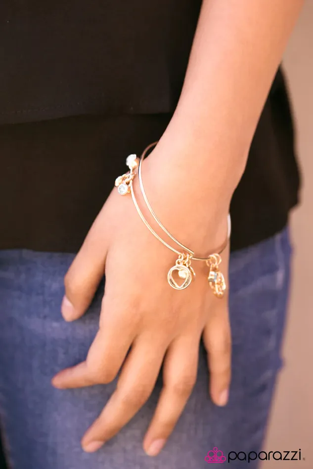 Paparazzi Jewelry Bracelets Paparazzi Bracelet Love To Bits Gold