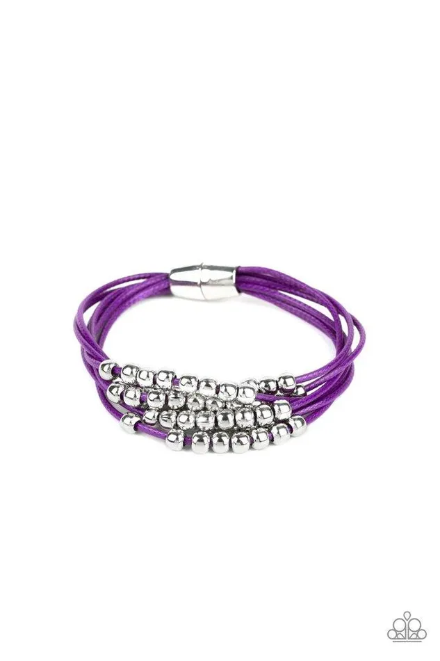 Paparazzi Jewelry Bracelets Paparazzi Bracelet Mega Magnetic Purple