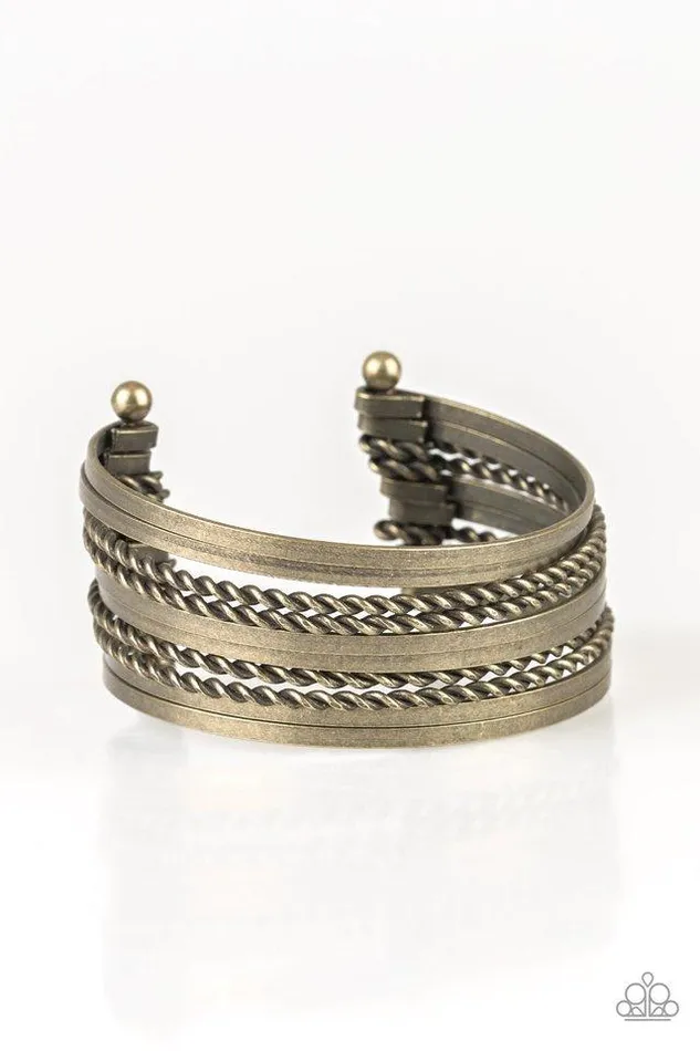 Paparazzi Jewelry Bracelets Paparazzi Bracelet Perfectly Patterned Brass
