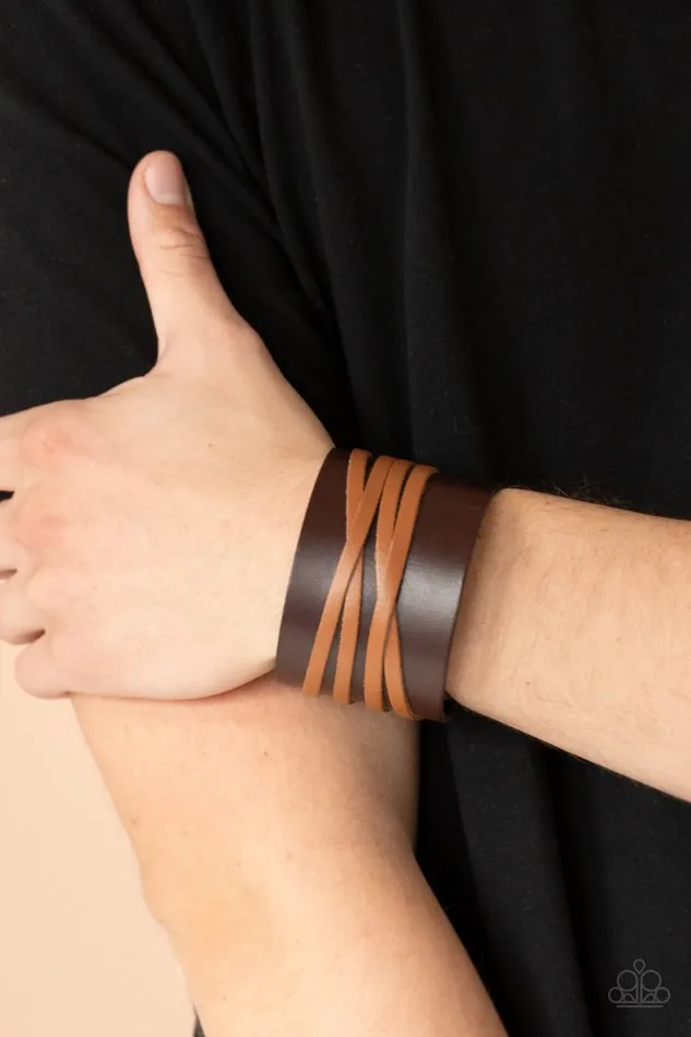 Paparazzi Jewelry Bracelets Paparazzi Bracelet Pirate Plunder Brown