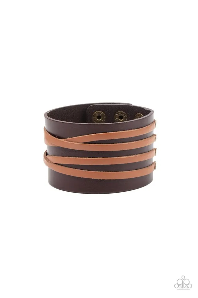 Paparazzi Jewelry Bracelets Paparazzi Bracelet Pirate Plunder Brown Paparazzi Jewelry Bracelets Paparazzi Bracelet Pirate Plunder Brown