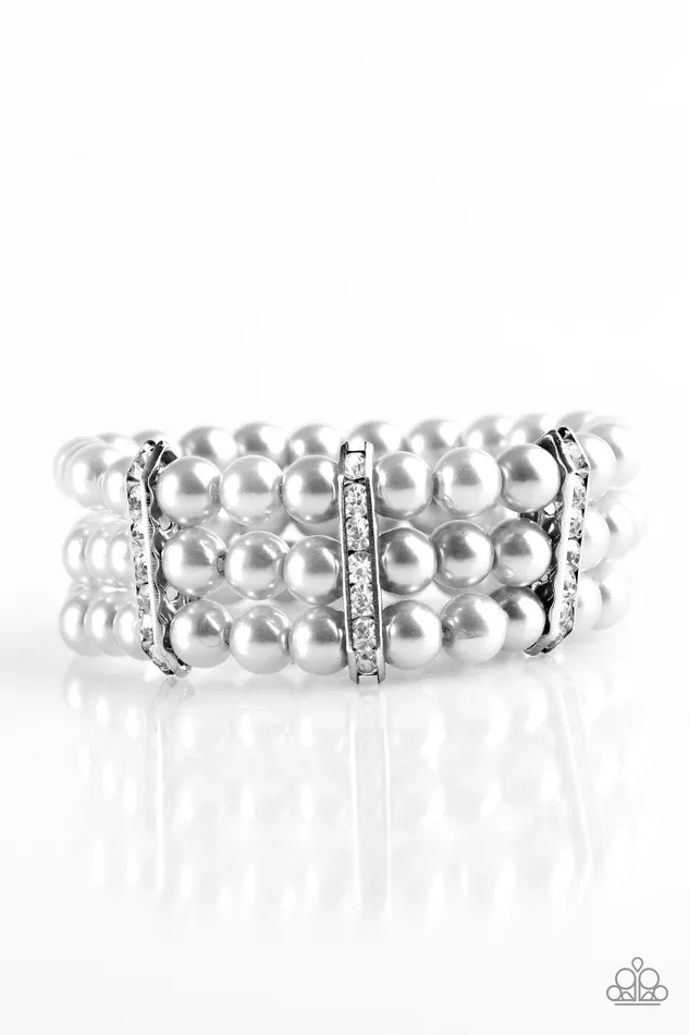 Paparazzi Jewelry Bracelets Paparazzi Bracelet Put On Your GLAM Face Silver