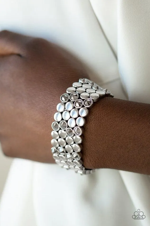 Paparazzi Jewelry Bracelets Paparazzi Bracelet Scattered Starlight Silver