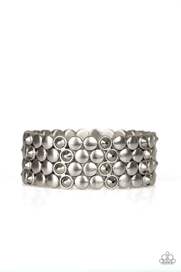 Paparazzi Jewelry Bracelets Paparazzi Bracelet Scattered Starlight Silver Paparazzi Jewelry Bracelets Paparazzi Bracelet Scattered Starlight Silver