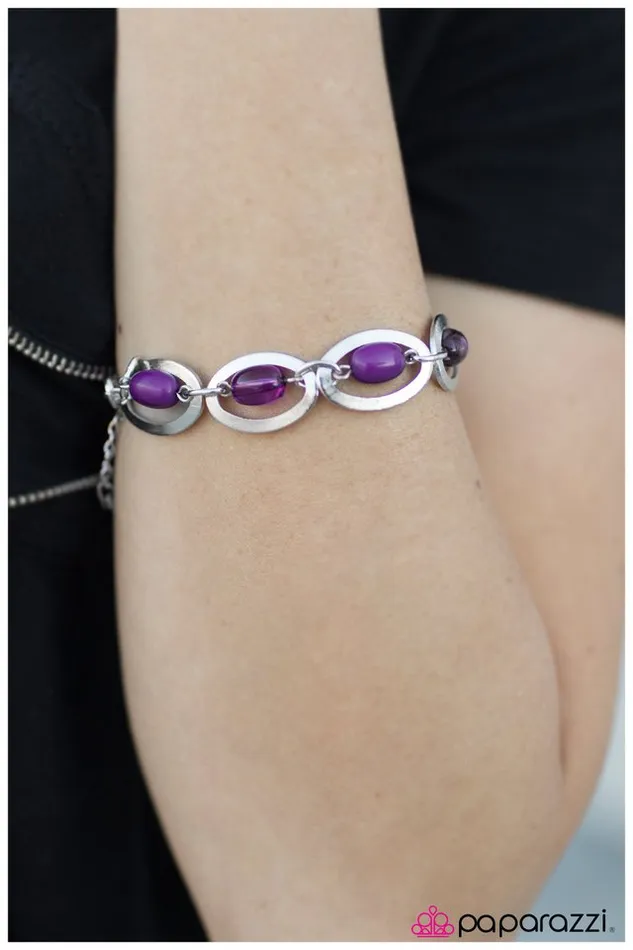 Paparazzi Jewelry Bracelets Paparazzi Bracelet SciFi Queen Purple