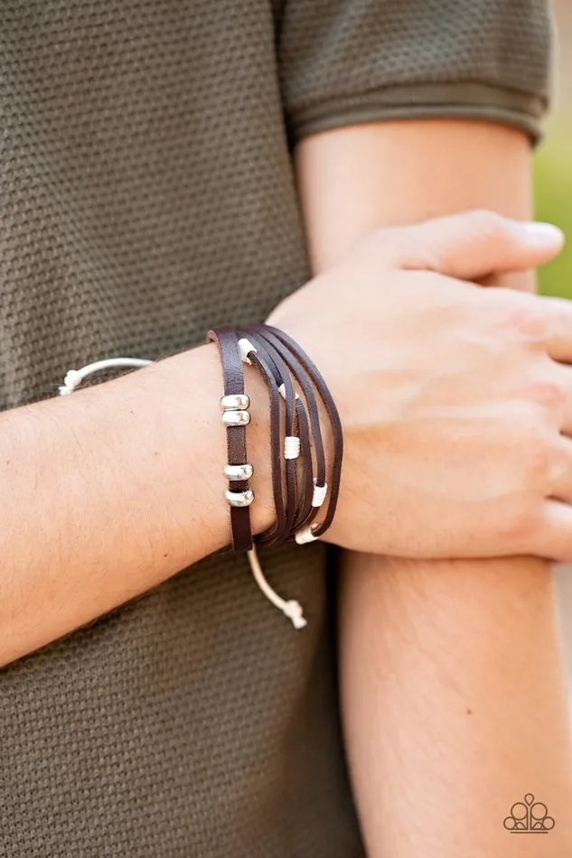 Paparazzi Jewelry Bracelets Paparazzi Bracelet Solo Quest Brown
