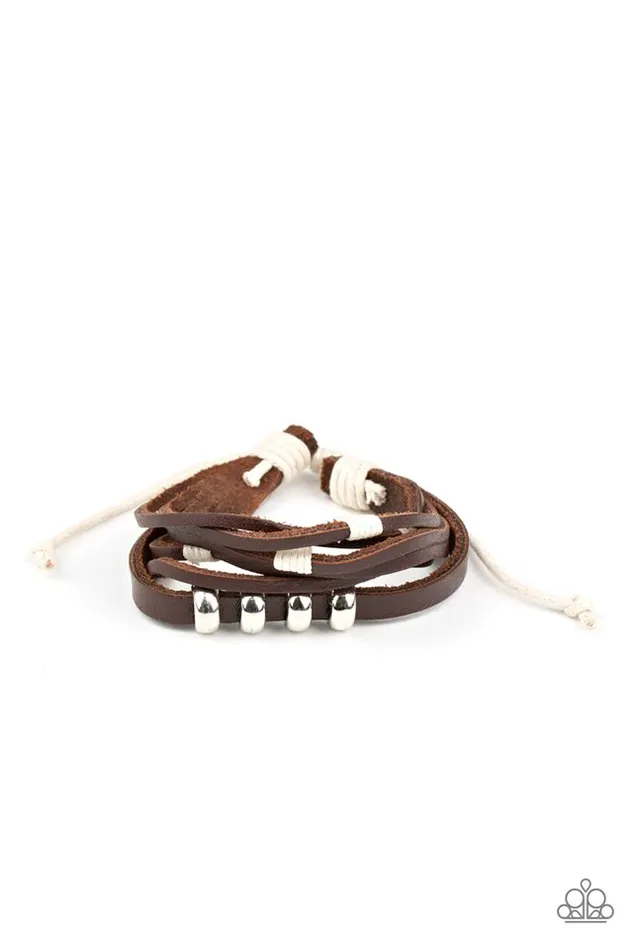 Paparazzi Jewelry Bracelets Paparazzi Bracelet Solo Quest Brown Paparazzi Jewelry Bracelets Paparazzi Bracelet Solo Quest Brown