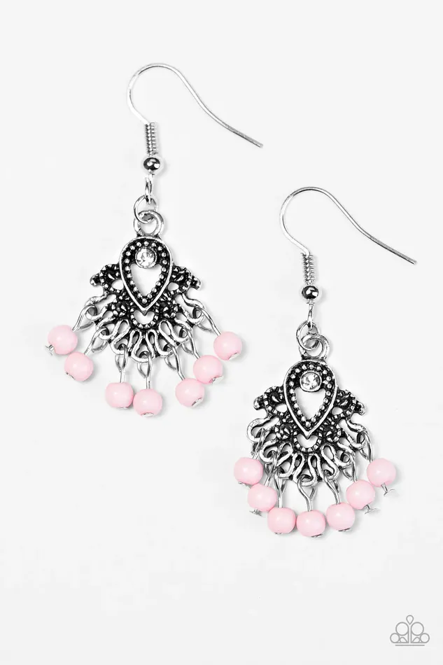 Paparazzi Jewelry Earrings Paparazzi Earring A COAST Call Pink