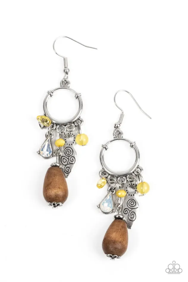 Paparazzi Jewelry Earrings Paparazzi Earring Bountiful Blessings Yellow